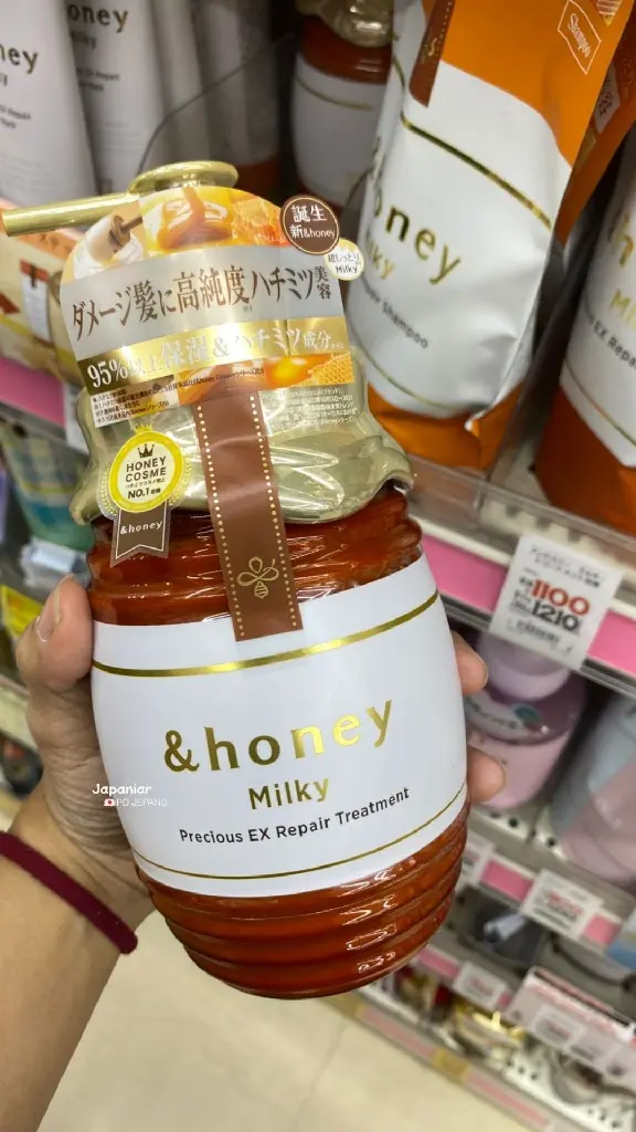 &honey Milky Precious EX Repair Treatment (500g) Kondisioner Perawatan Ultra-Moist & Rambut Rusak Parah.webp
